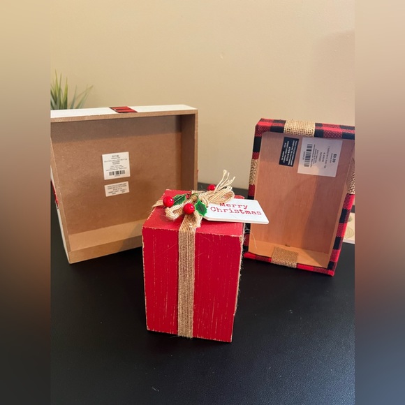 Buffalo Plaid Decorative Gift Box 3 Piece Set - Picture 4 of 4